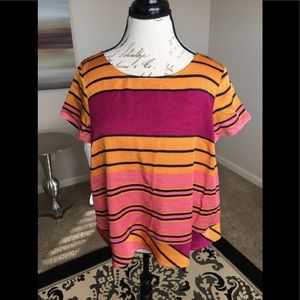 🌟Anthro🌟 striped swing Maeve Top.